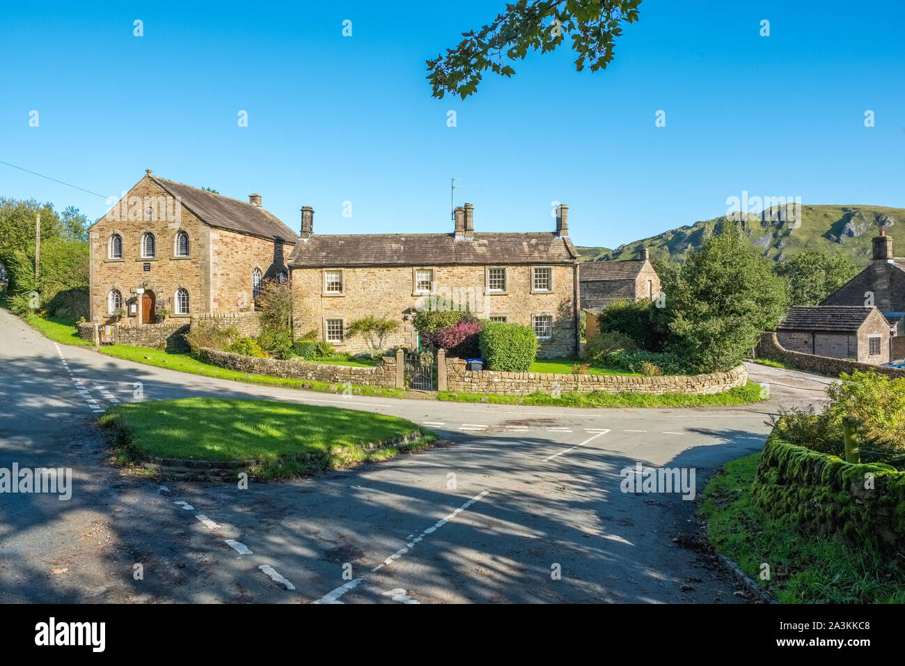 Hollinsclough village dans le Staffordshire Moorlands, Peak District National Park, Royaume-Uni Banque D'Images