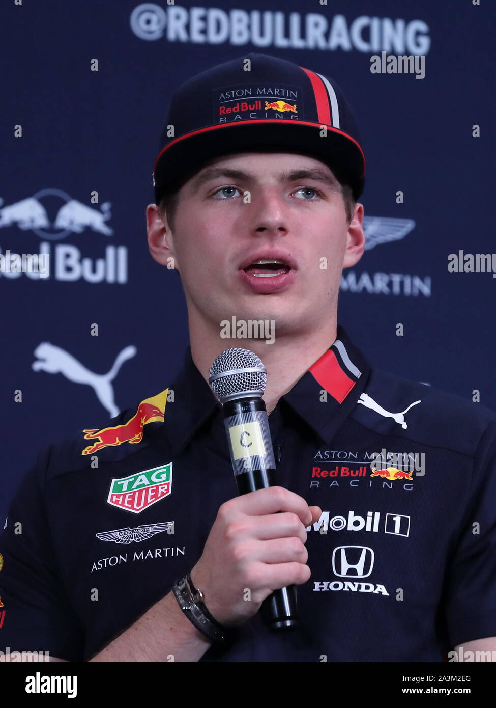 Max Verstappen d Belauan assiste à la conférence de presse Red Bull Racing avant Fomula 1 Grand Prix du Japon, du 11 au 13 oct. Banque D'Images