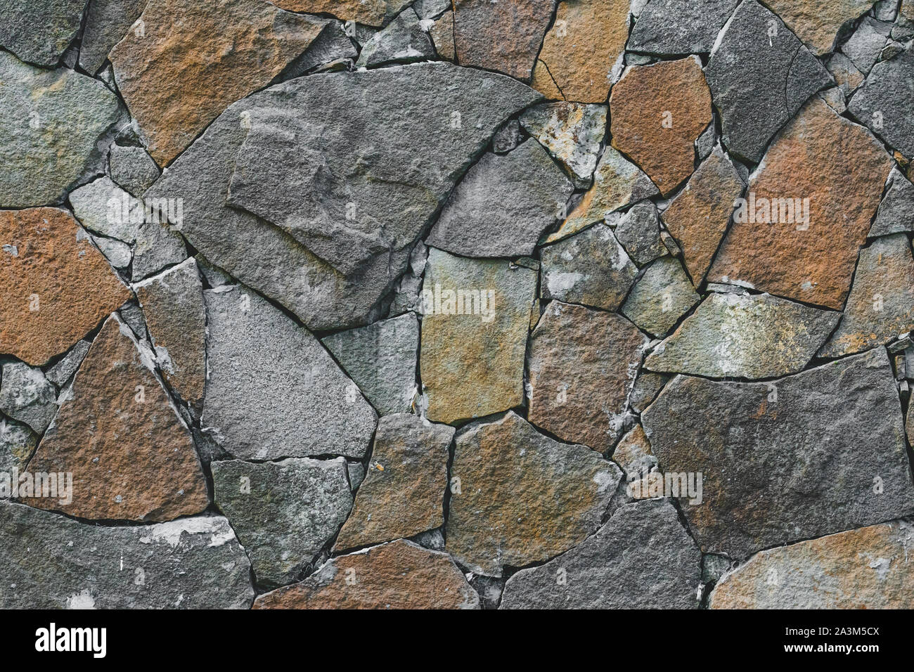 Mur de pierres. Résumé fond, la texture. Le sol en pierre, de l'allée surface. Grunge fond. Banque D'Images