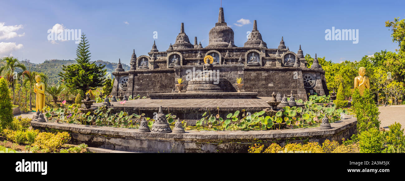 Temple bouddhiste Brahma Vihara Arama Banjar Bali, Indonésie Photo Stock -  Alamy