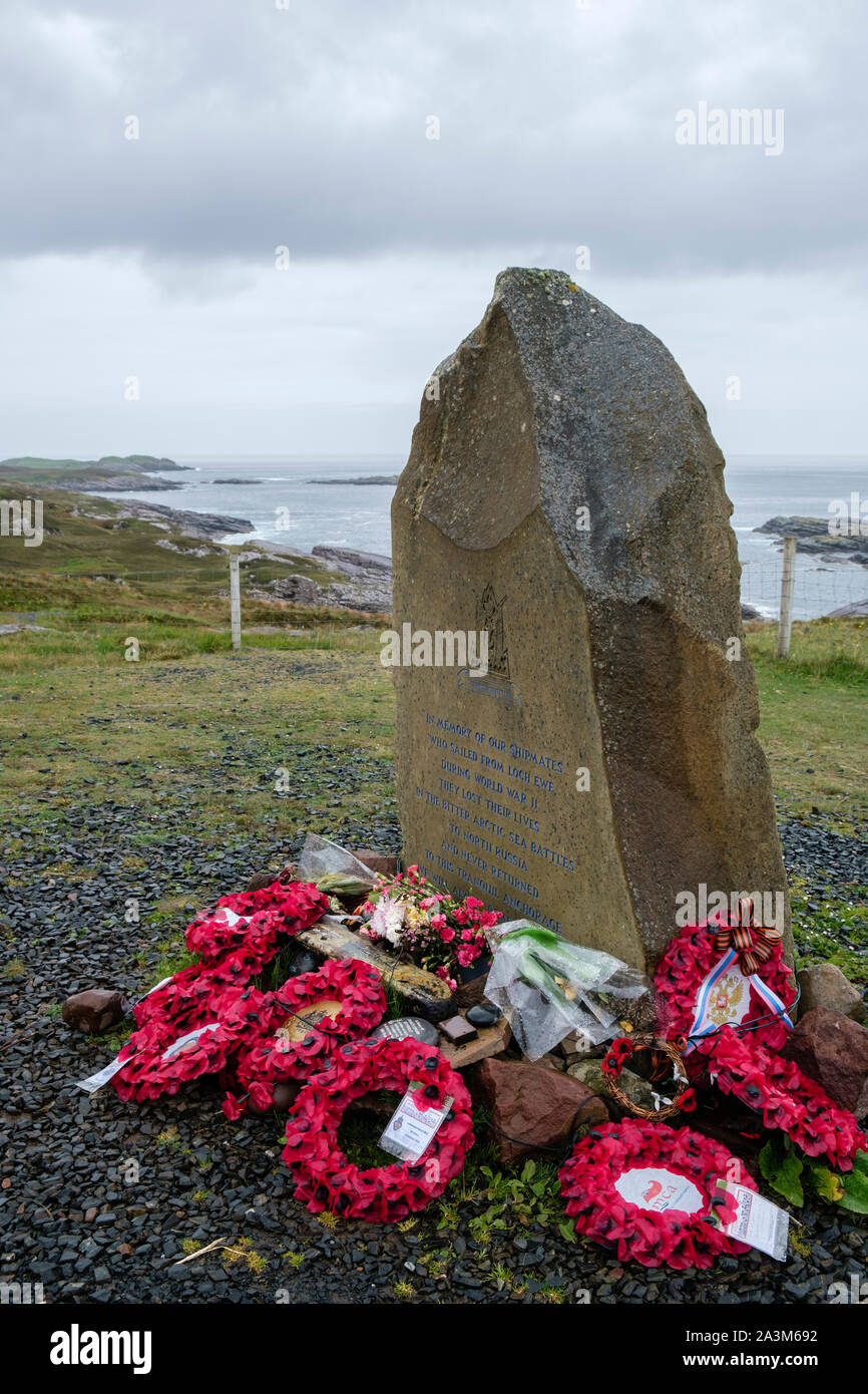 Sentier Naval Loch Ewe Poolewe Wester Ross Highland Ecosse Banque D'Images