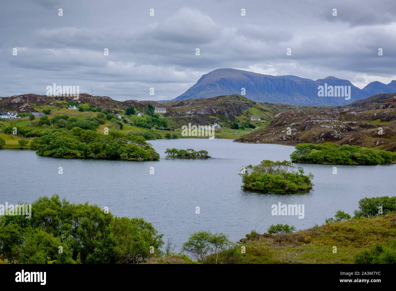 Le Loch Assynt Sutherland Drumbeg Drumbeg Ecosse Banque D'Images