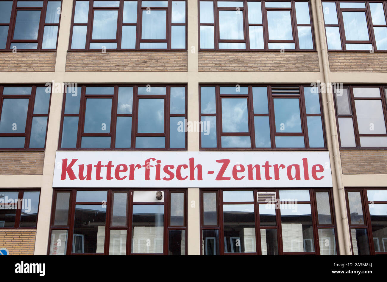 Kutterfisch, société de pêche, le vieux port, Cuxhaven, Basse-Saxe, Allemagne, Europe Banque D'Images
