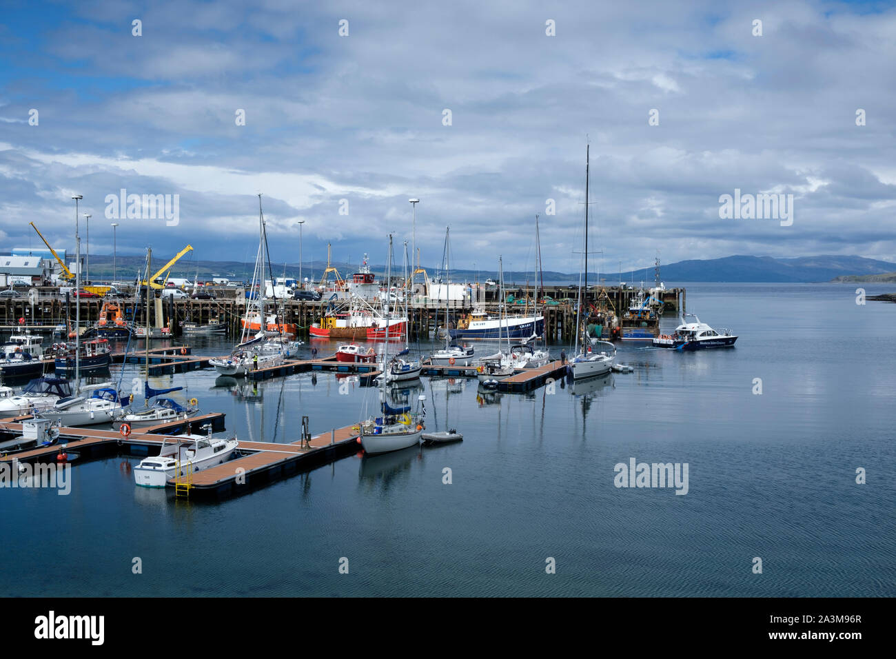 Bateaux de pêche dans le port de Mallaig Inverness-shire Lochaber Highland Ecosse Banque D'Images