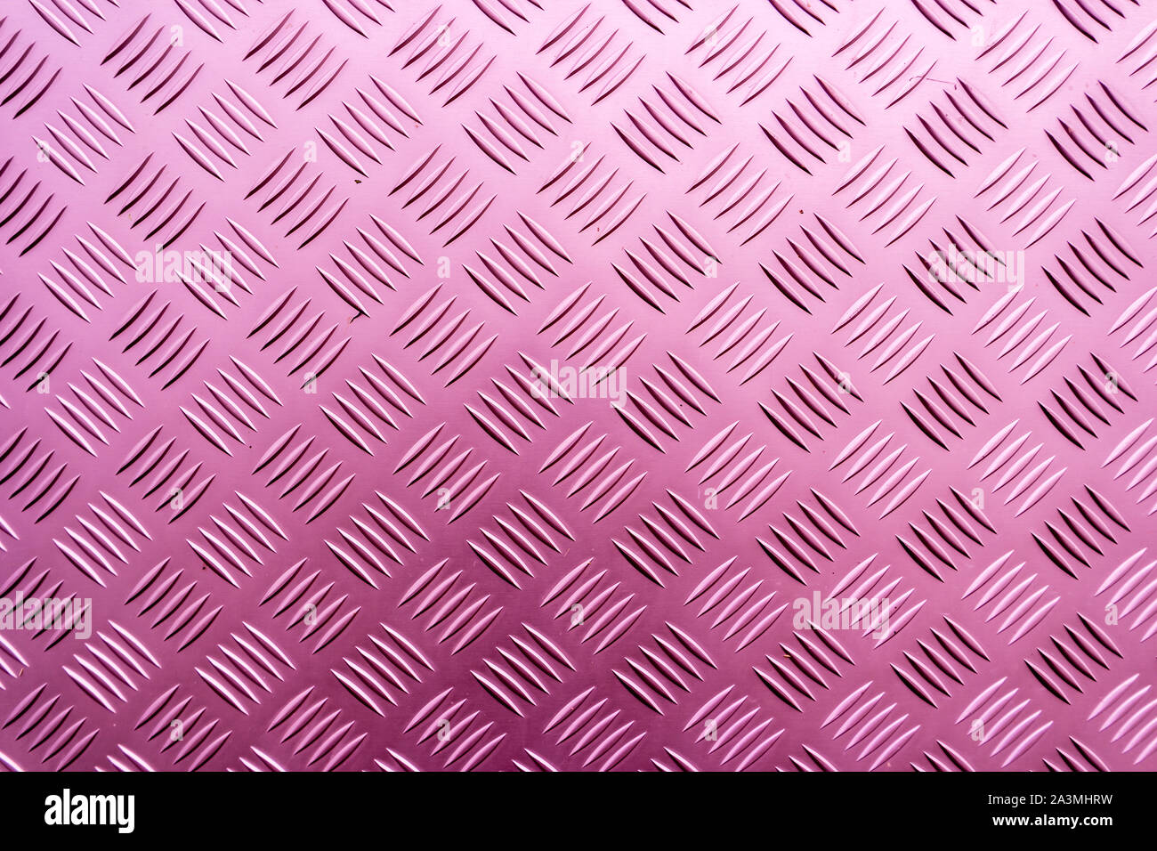 Checker plate rose Banque D'Images