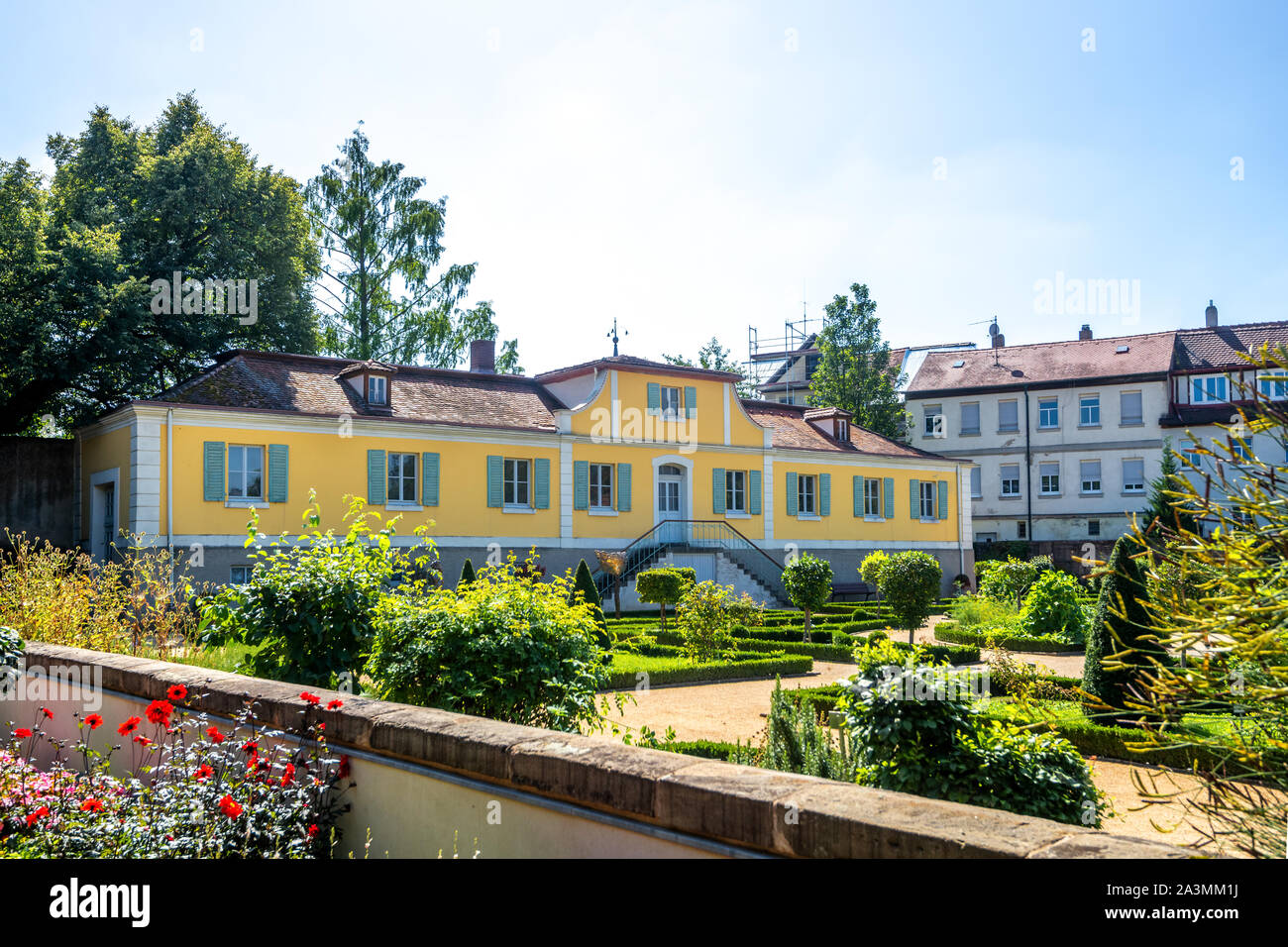 Leonhart Fuchs Jardin, Ansbach, Allemagne Banque D'Images