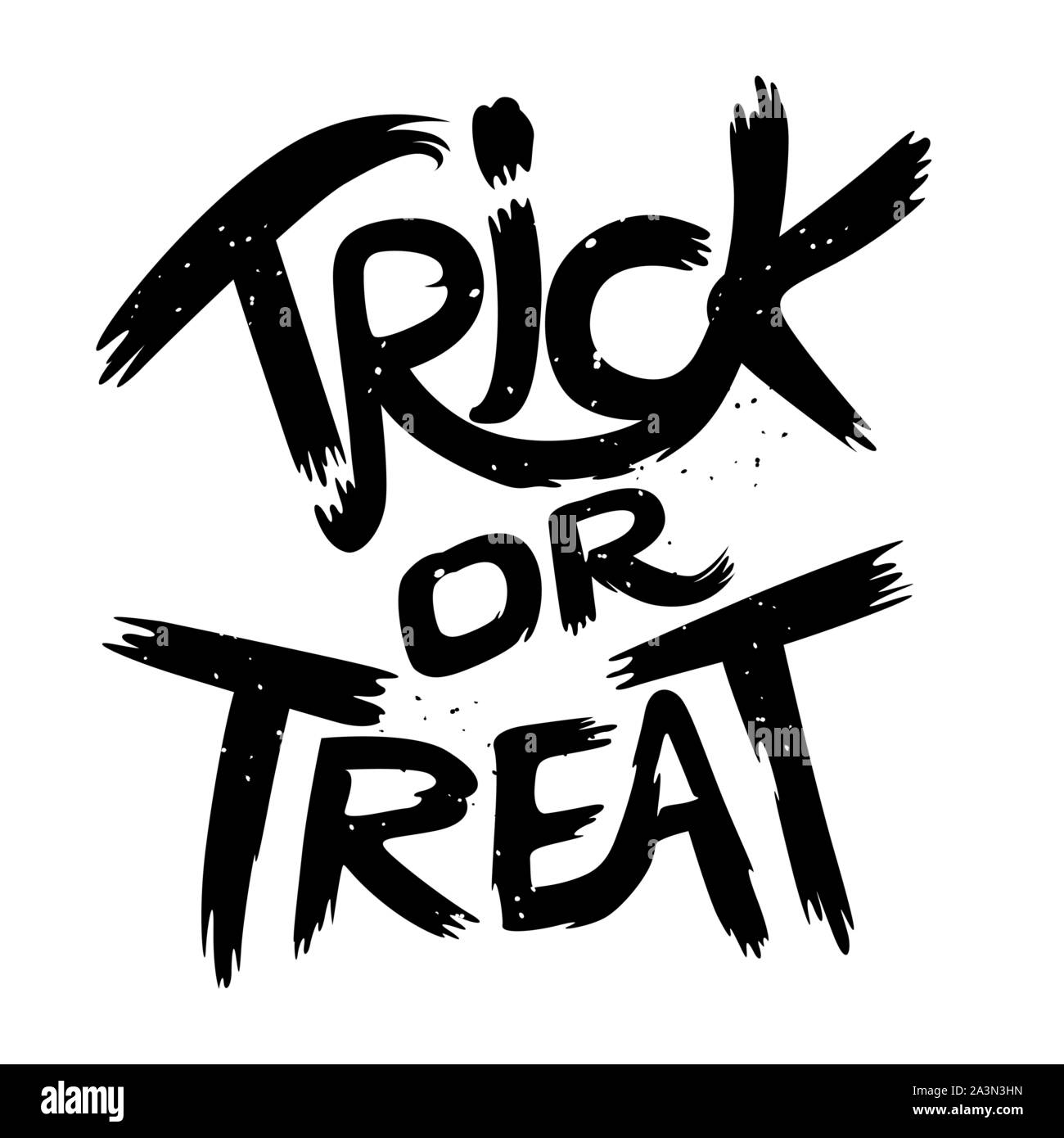 Trick Or Treat halloween sign lettrage. Vector illustration. Illustration de Vecteur