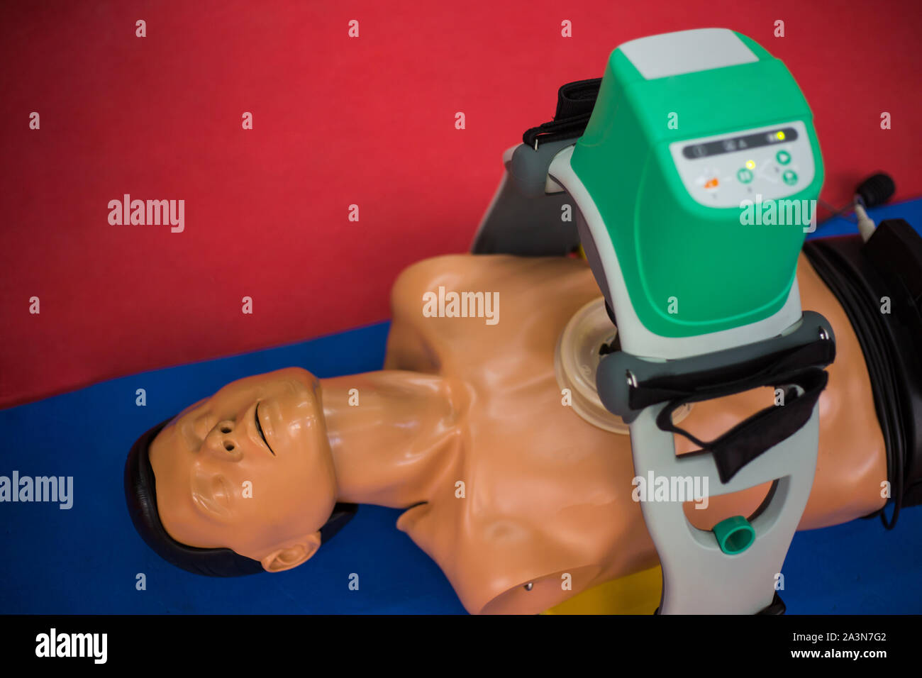 Mannequin de formation pour la respiration artificielle Banque D'Images