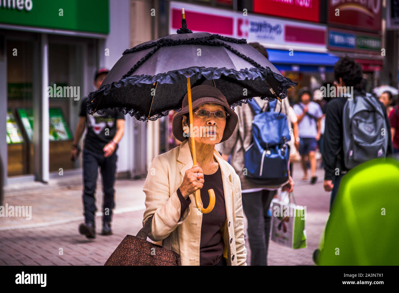 La vie dans la rue à Tokyo, Japon Banque D'Images