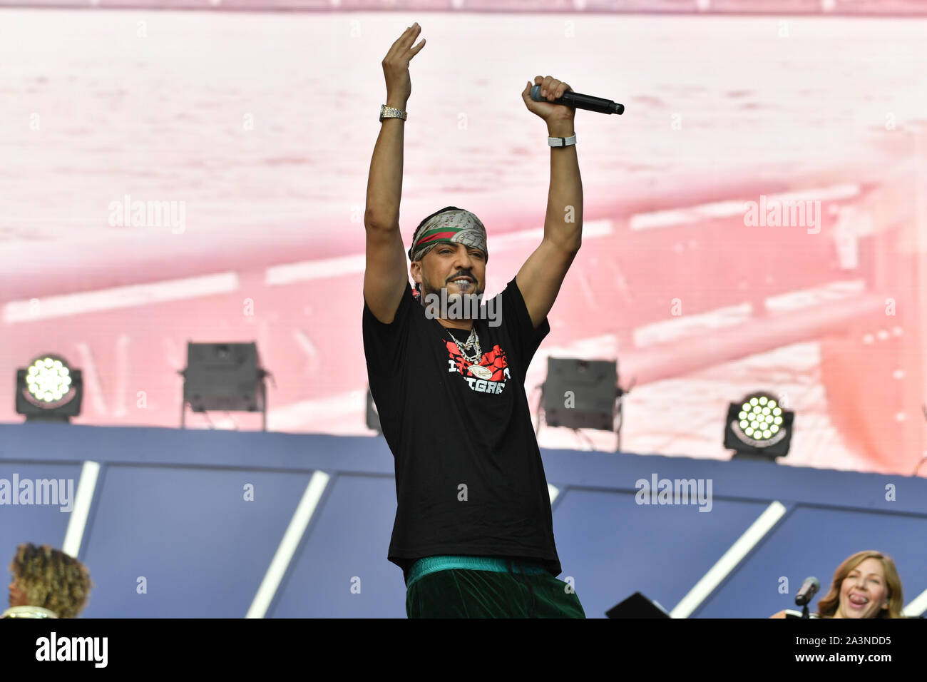 Citoyen du monde, Festival, Central Park, New York, USA - 28 Sep 2019 - French Montana Banque D'Images