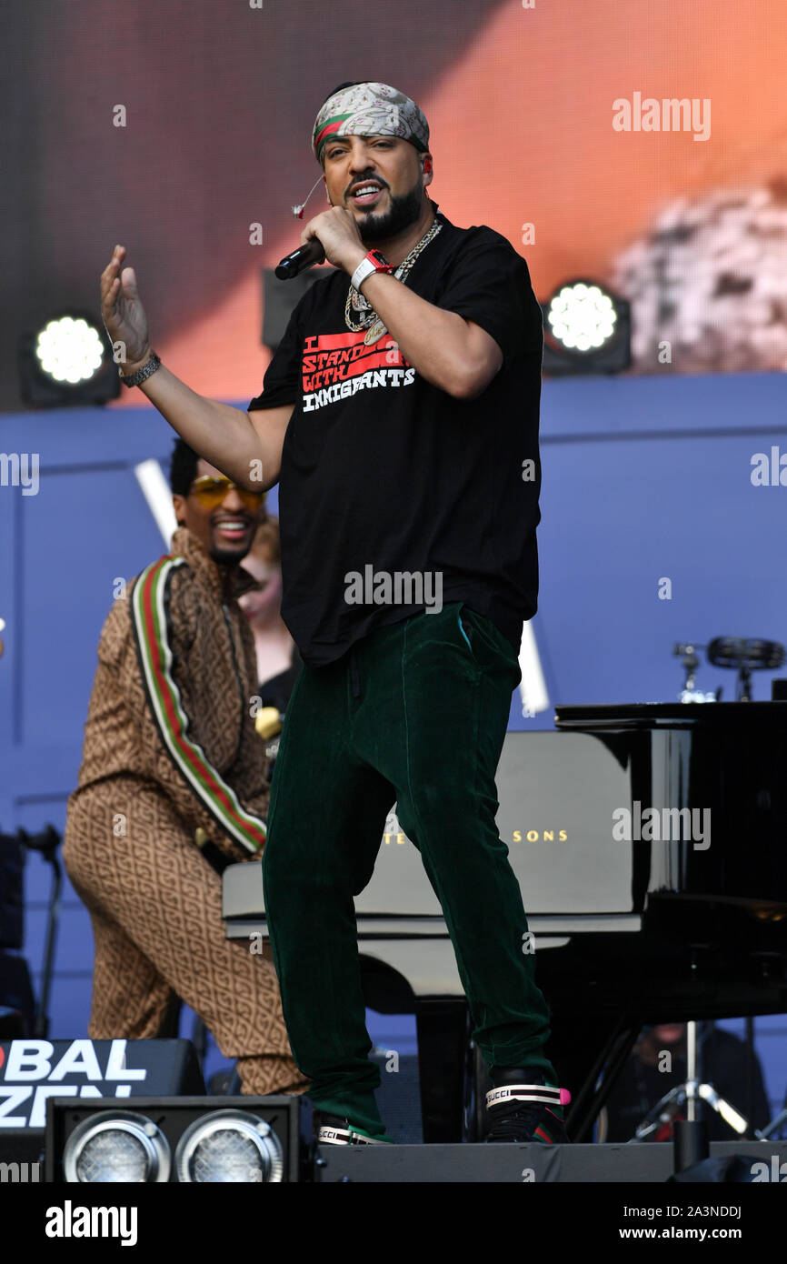 Citoyen du monde, Festival, Central Park, New York, USA - 28 Sep 2019 - French Montana Banque D'Images