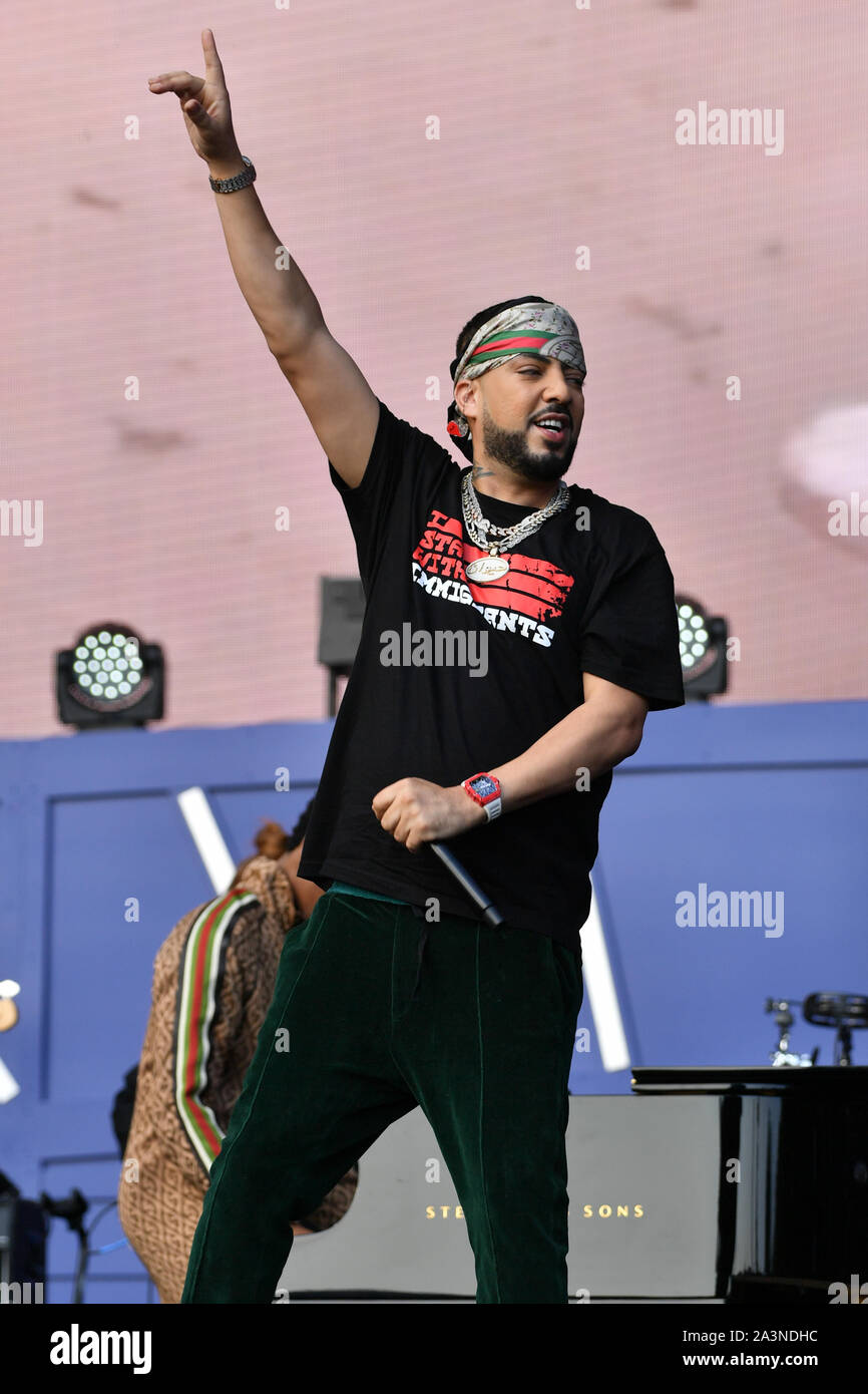 Citoyen du monde, Festival, Central Park, New York, USA - 28 Sep 2019 - French Montana Banque D'Images