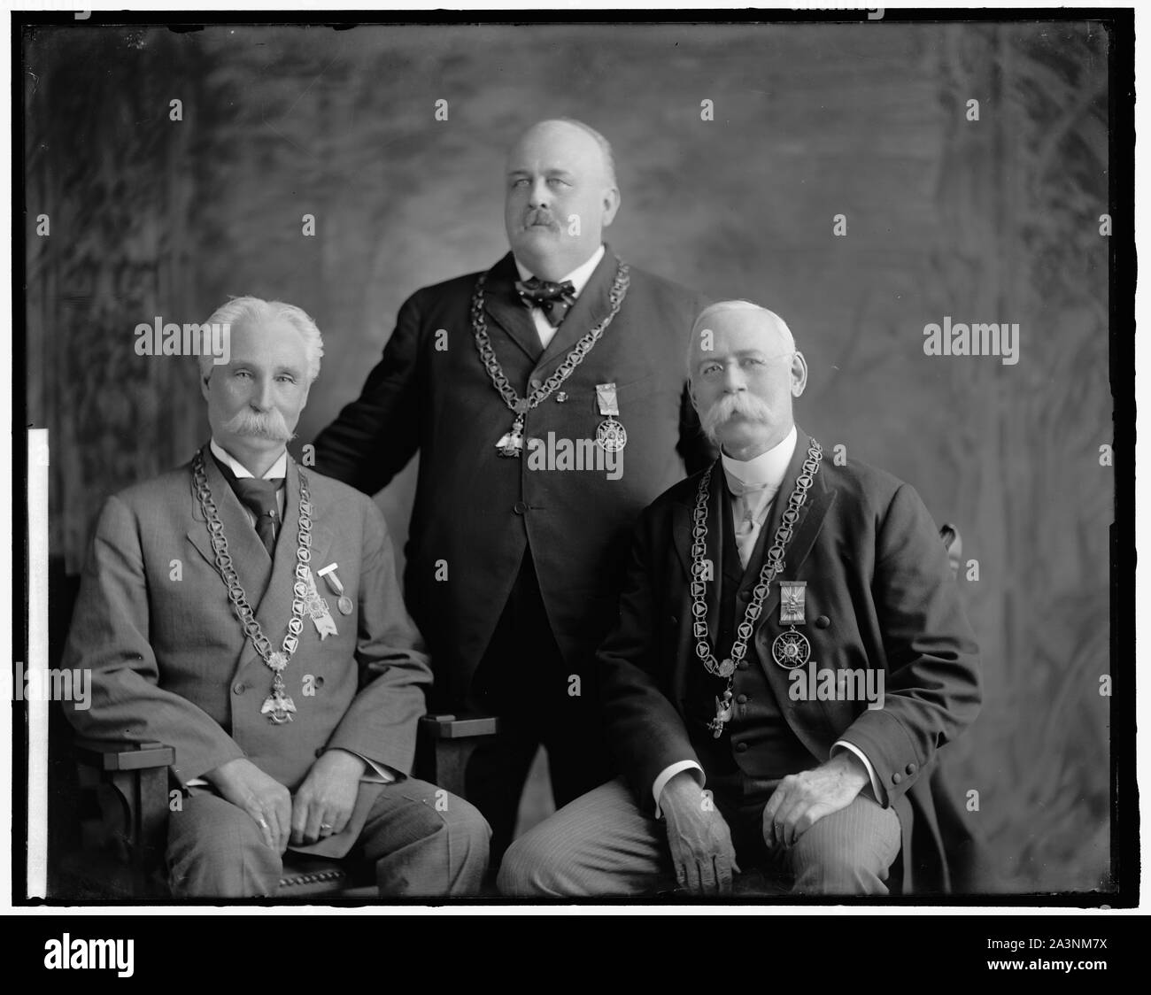 Trois SECRÉTAIRES GÉNÉRAUX DU CONSEIL SUPRÊME Banque D'Images