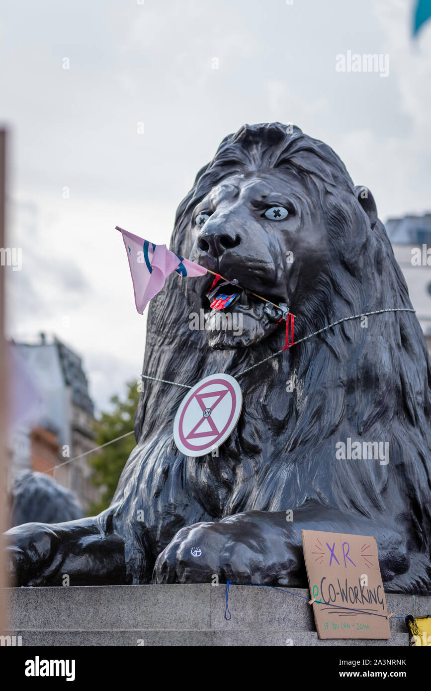 Rébellion 9 Oct 2019 Extinction, Londres Banque D'Images