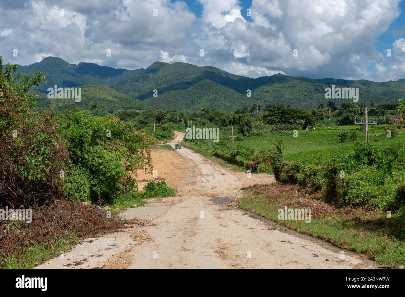 Paysage rural autour de la ville de Trinidad de Cuba en octobre 2019 Banque D'Images