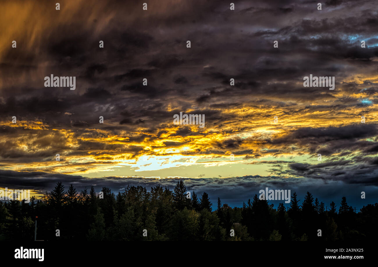 Ciel du soir Banque D'Images