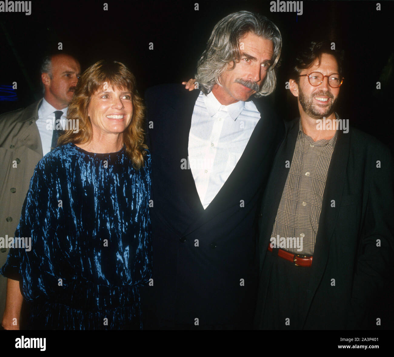 Katherine Ross, Sam Elliott, Eric Clapton, 1992, photo de Michael Ferguson/PHOTOlink Banque D'Images