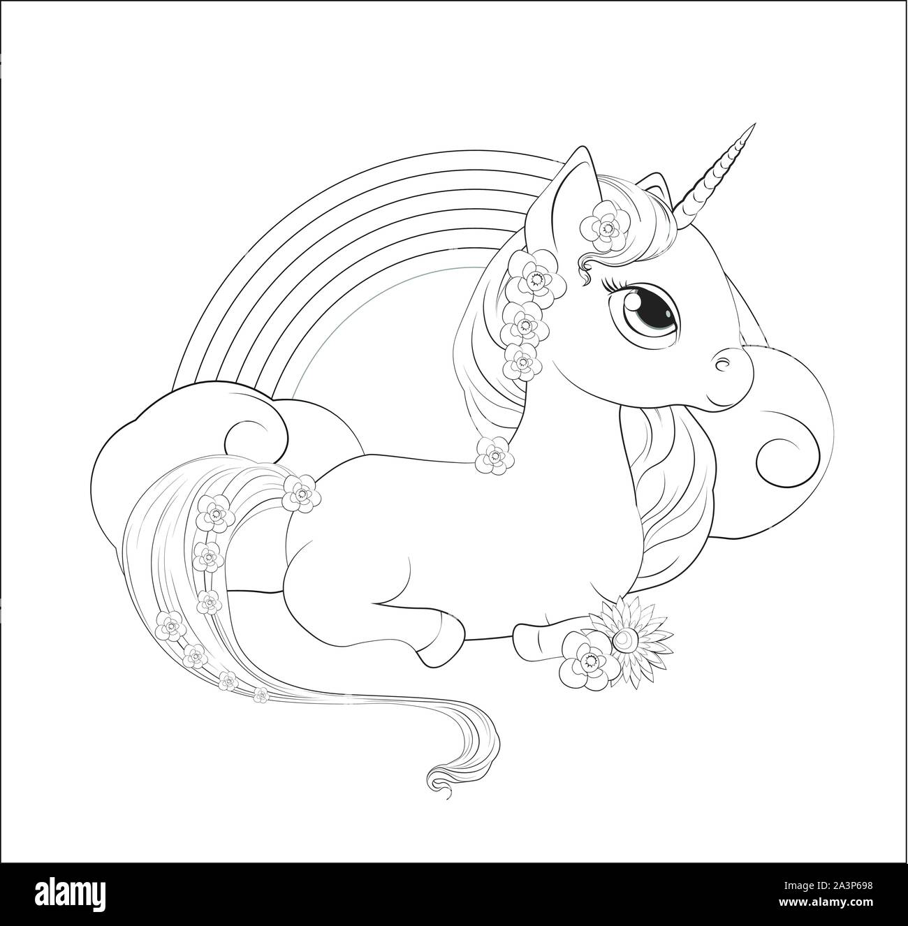 Coloriage Arc En Ciel Poney / Coloriage Arc En Ciel Poney Sur L Arc En