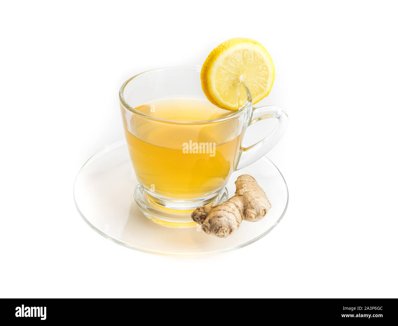 Thé au citron et gingembre Banque D'Images