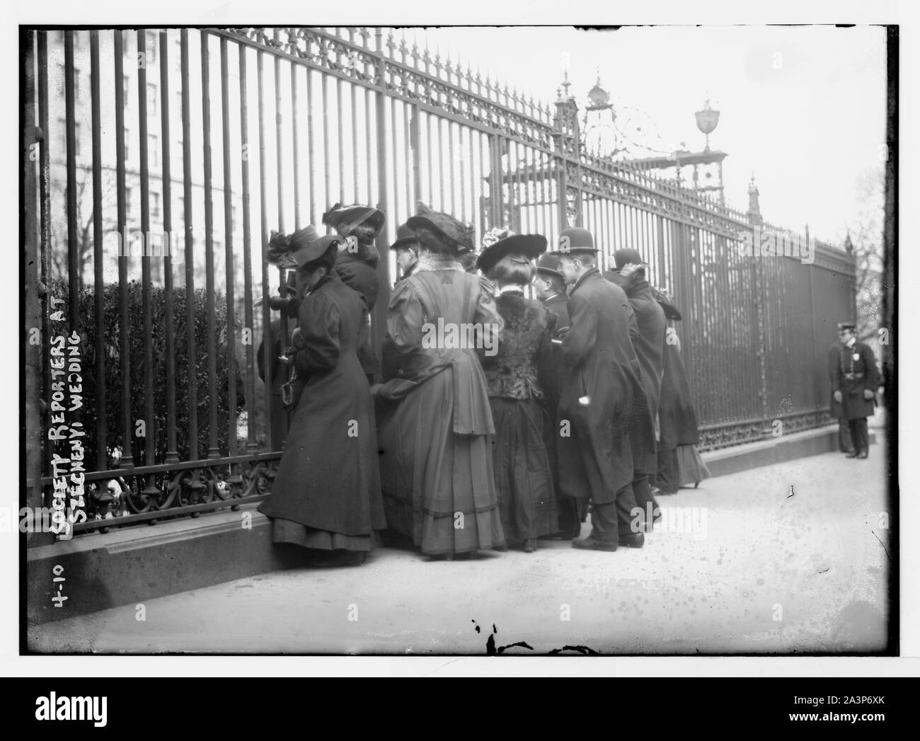 Journalistes à la société mariage Szchenyi Banque D'Images