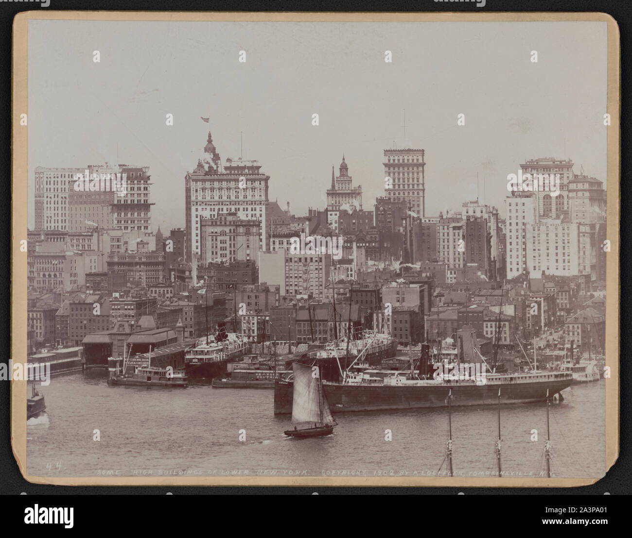 Certains bâtiments de New York inférieur Banque D'Images