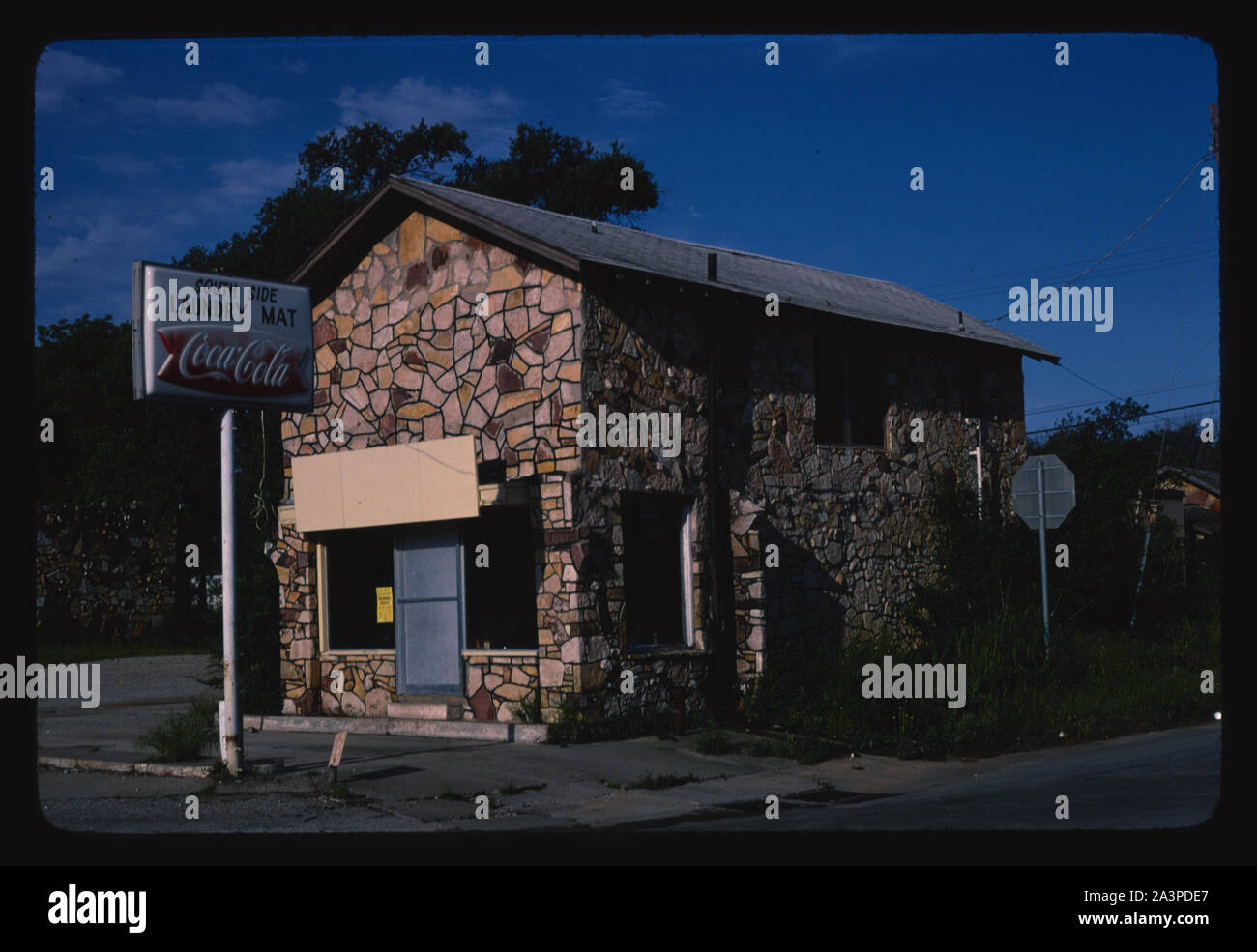 Côté sud Blanchisserie Mat, Pauls Valley, California Banque D'Images