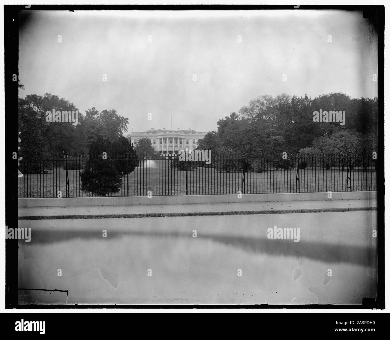 Extrémité sud de Maison Blanche Banque D'Images