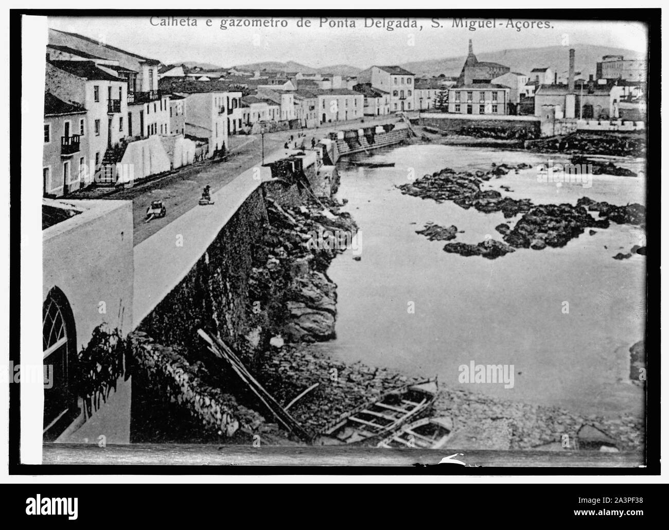 L'Espagne, au bord de l'eau, dans les Açores Banque D'Images