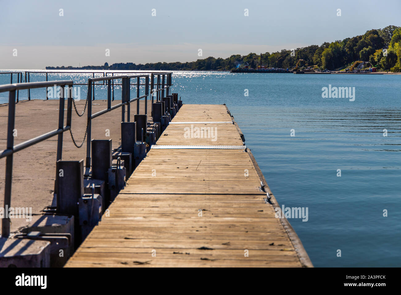 Cravate bateau jusqu'au lac Michigan à North Chicago Banque D'Images