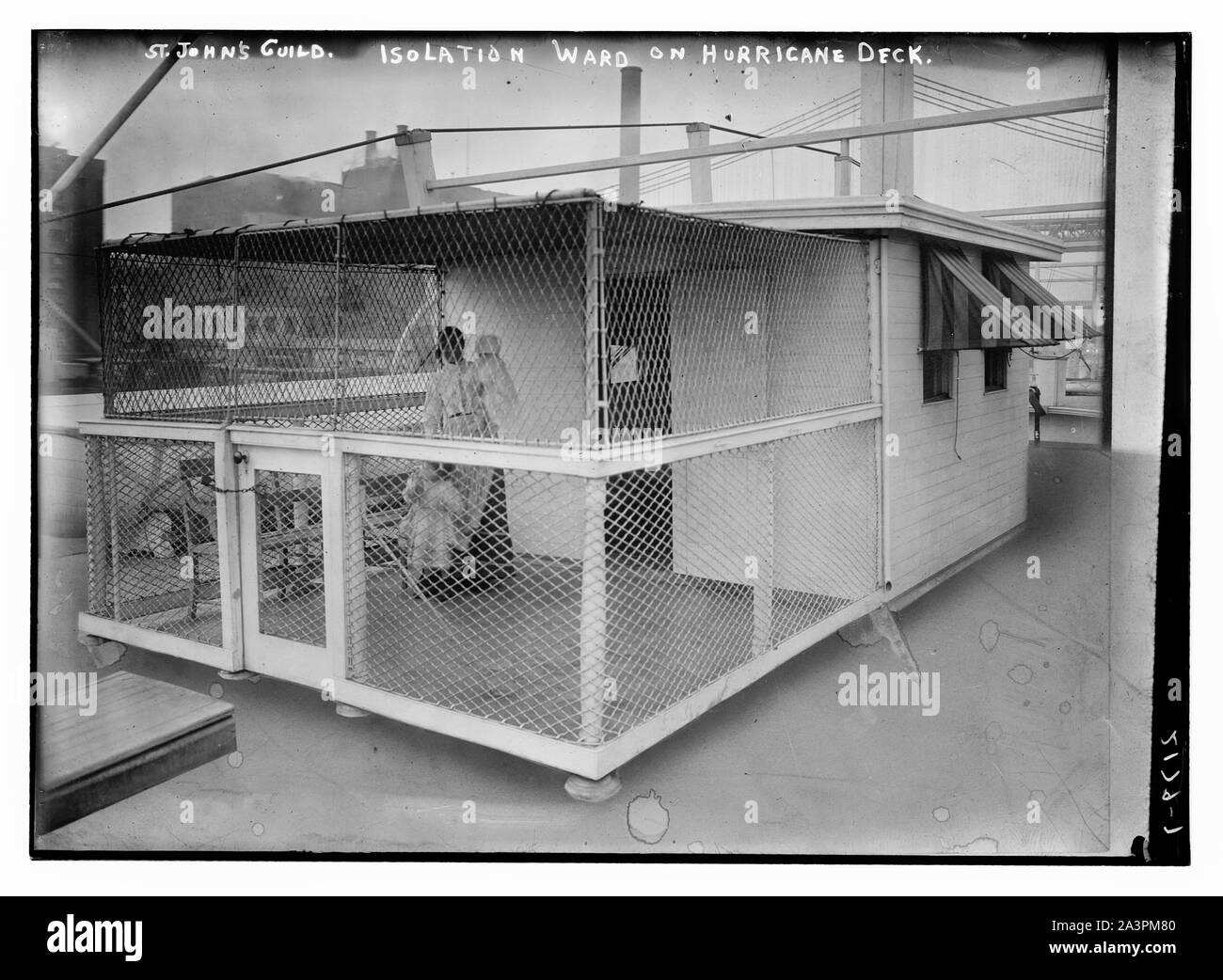 St. John's Guild. Salle d'isolement sur le pont d'ouragan Banque D'Images