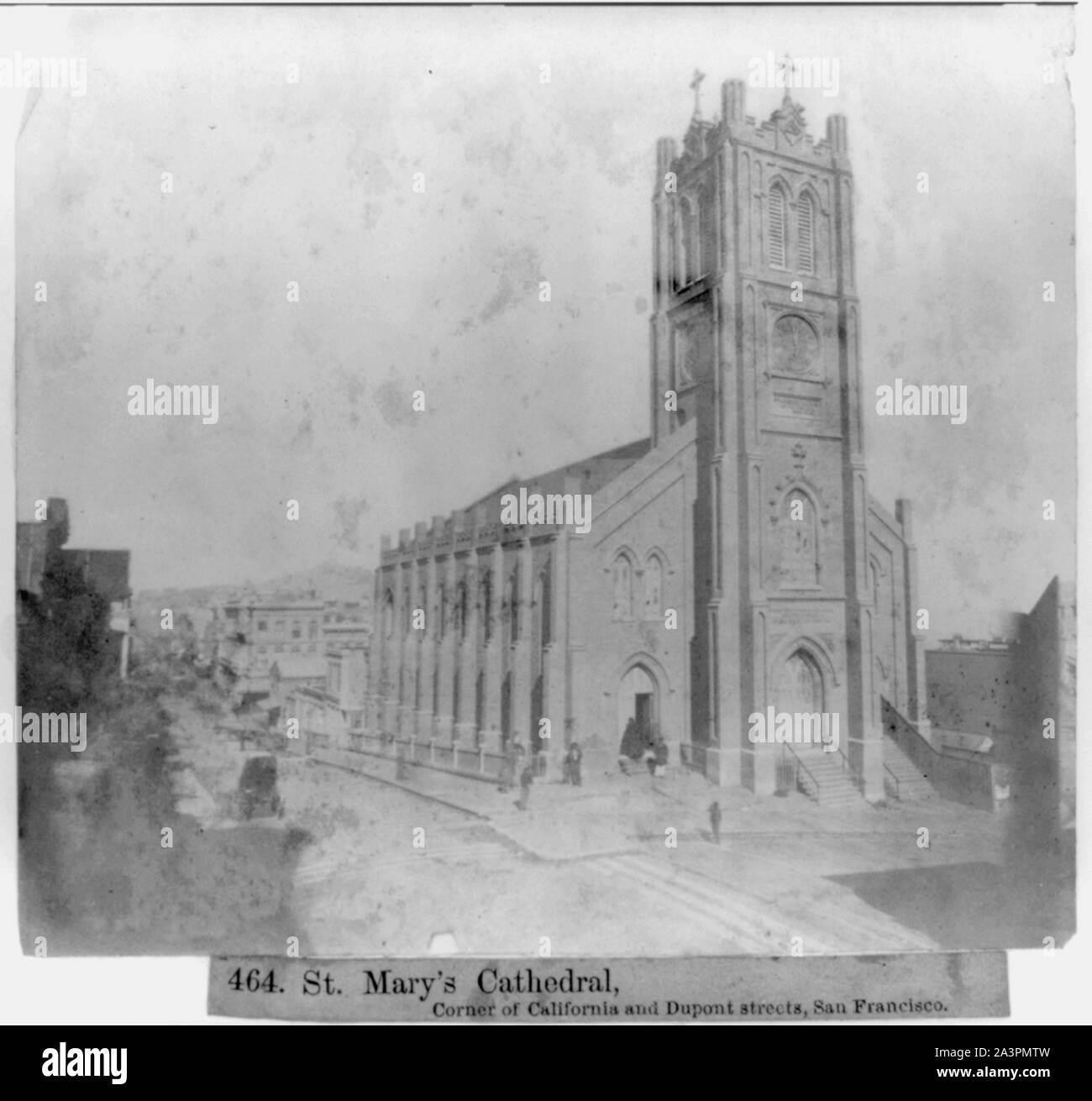 Cathédrale St Mary - coin des rues Dupont et de la Californie, San Francisco Banque D'Images
