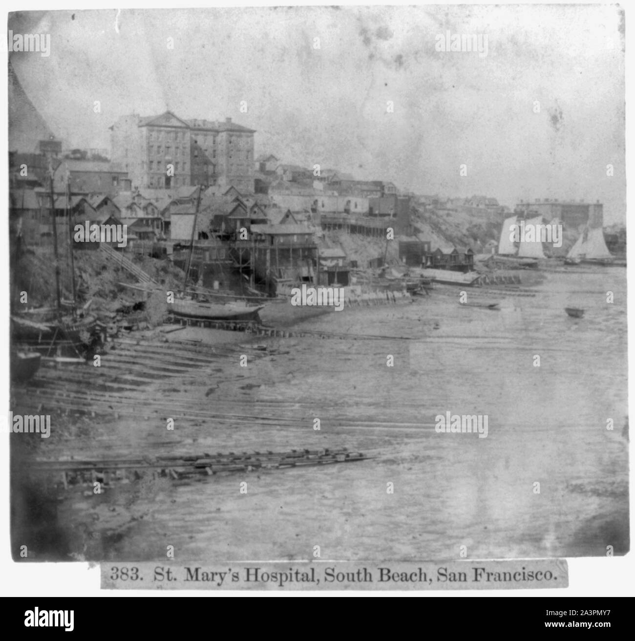 Saint Mary's Hospital, South Beach - San Francisco Banque D'Images