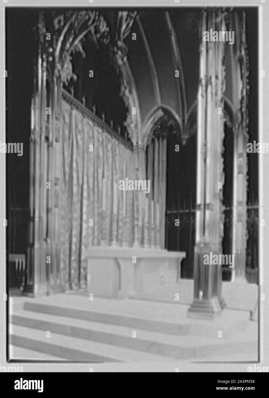 La Cathédrale St Patrick, la 5e Avenue et 50th St., New York City. Banque D'Images