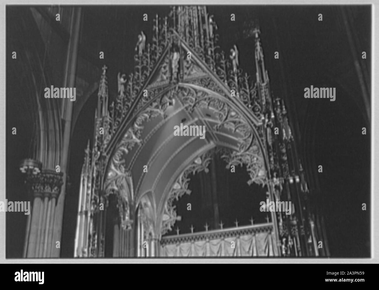 La Cathédrale St Patrick, la 5e Avenue et 50th St., New York City. Banque D'Images