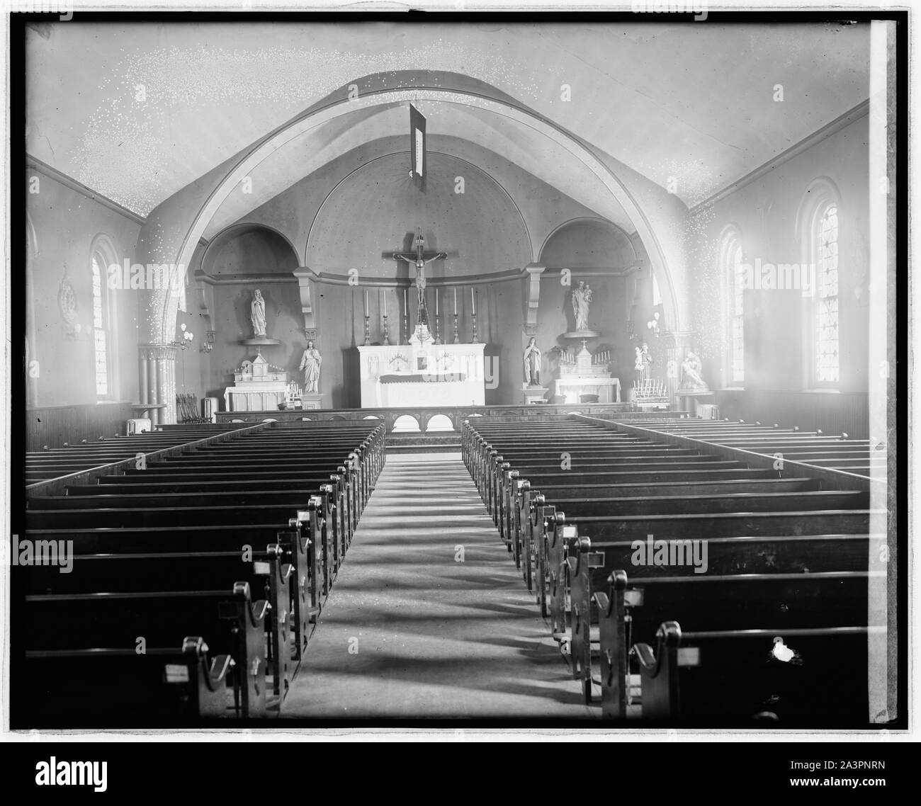 Église sainte Thérèse, Anacostia, D.C., de l'intérieur Banque D'Images