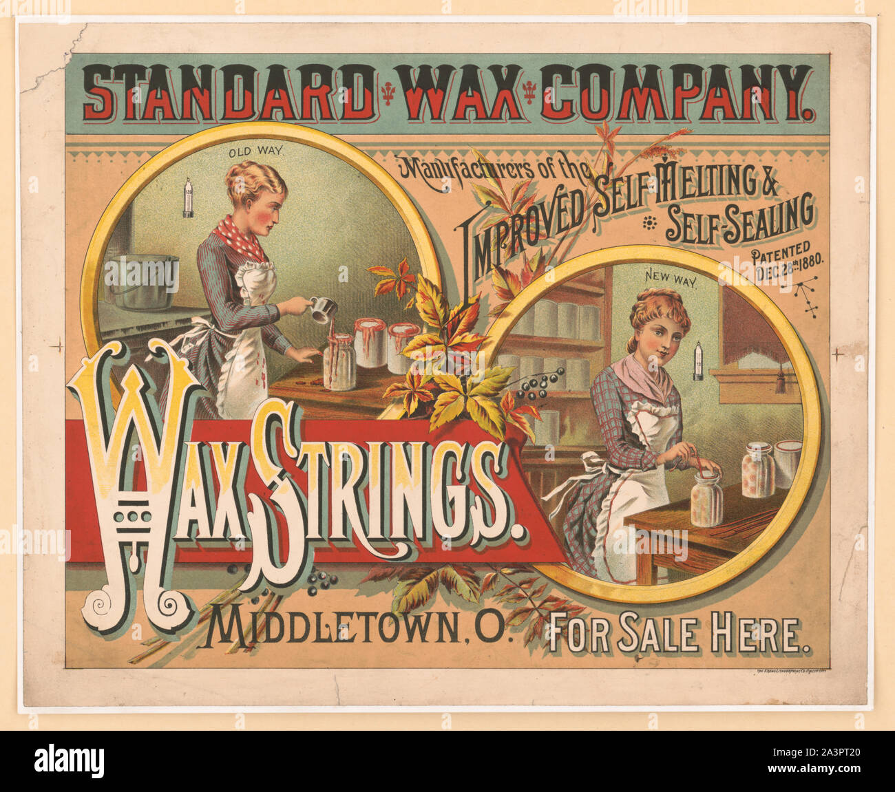 Cire cire Standard, cordes Banque D'Images