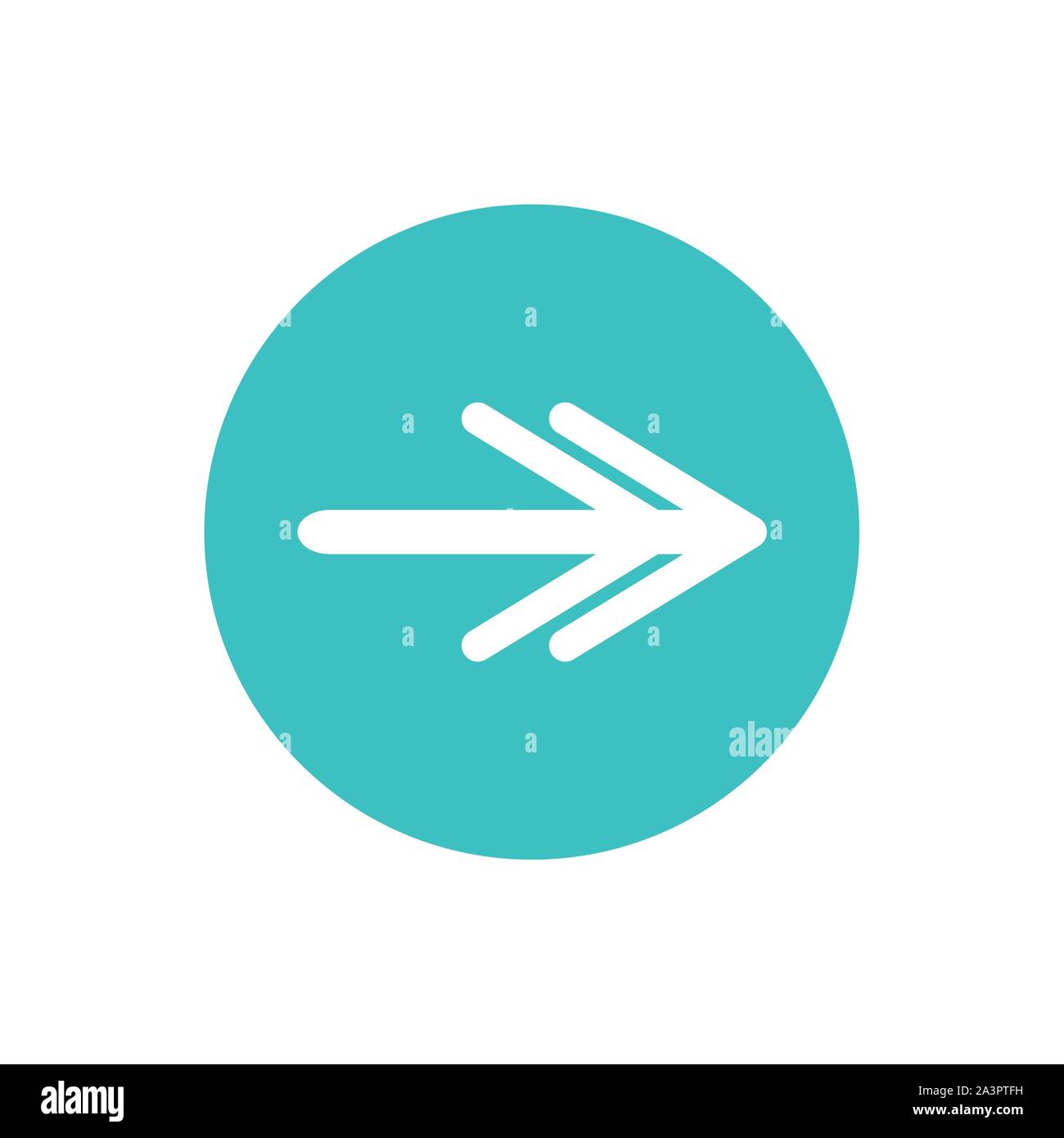Icône de flèche double en cercle de couleur illustration Illustration de Vecteur