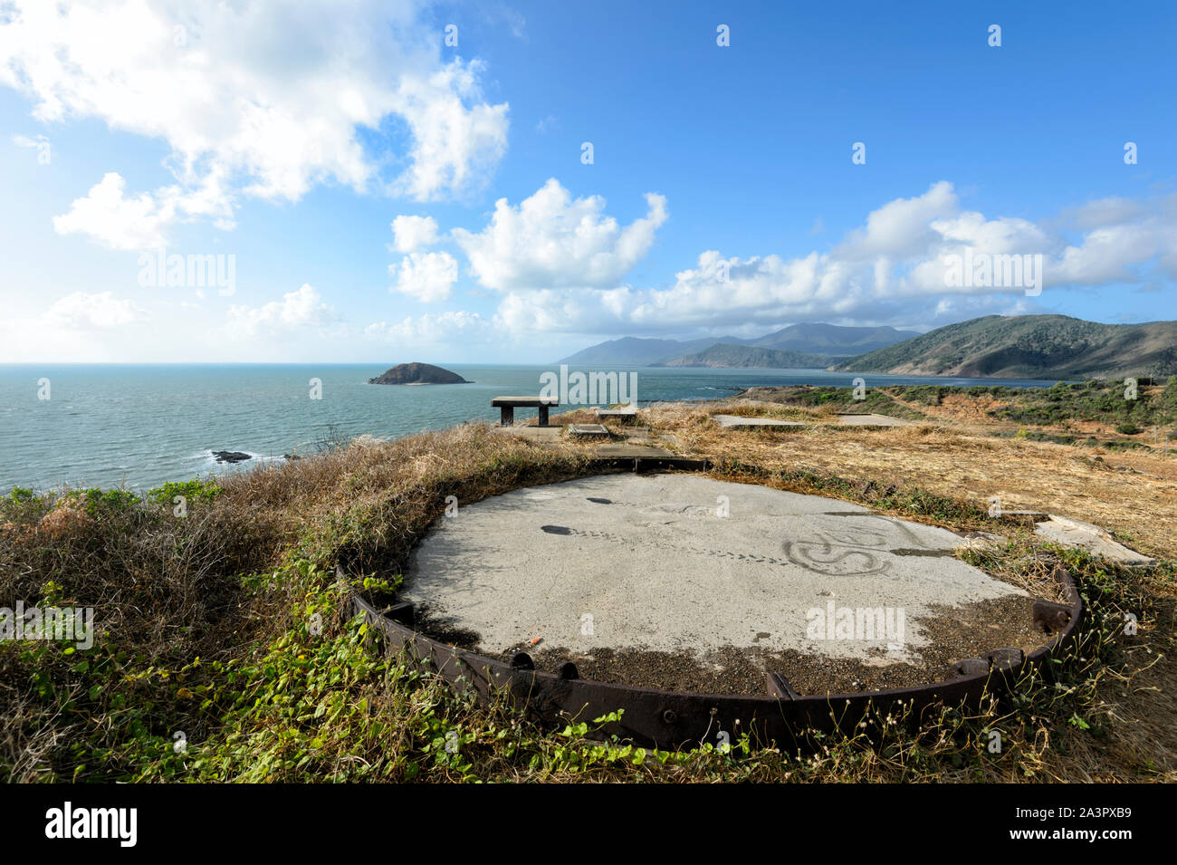 Vue sur le littoral vu du phare de Point Lookout à Archer, près de Cooktown, Far North Queensland, Queensland, Australie, FNQ Banque D'Images