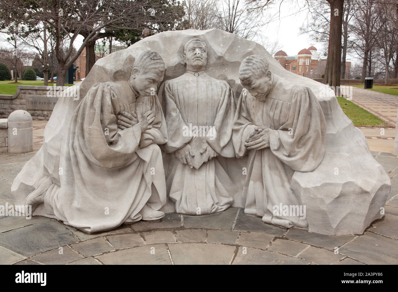 Statue de ministres d'agenouillement, Kelly Ingram Park, Birmingham, Alabama Banque D'Images