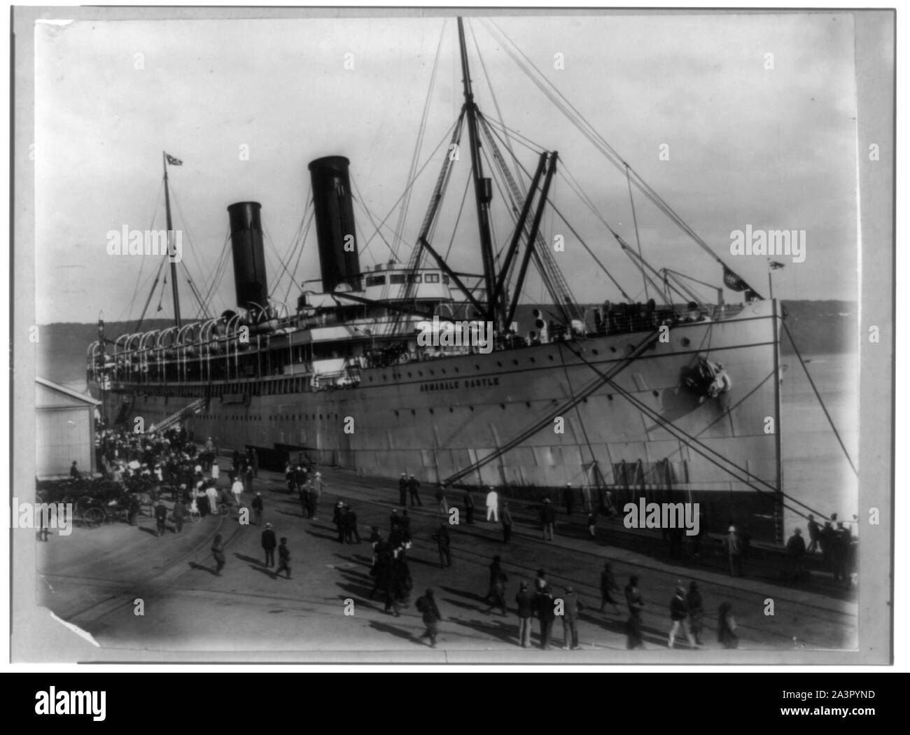Défroisseur ARMANDALE CHÂTEAU à Paul's Wharf, Durban, Natal, Afrique du Sud Banque D'Images