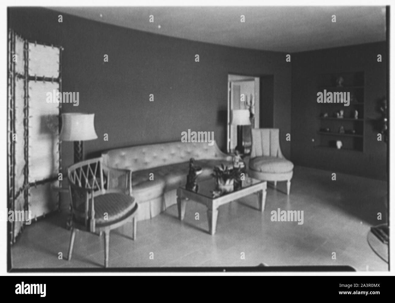 Stephen A. Lynch, Jr., residence au coucher du soleil, l'île no. 3, Miami Beach, Floride. Banque D'Images