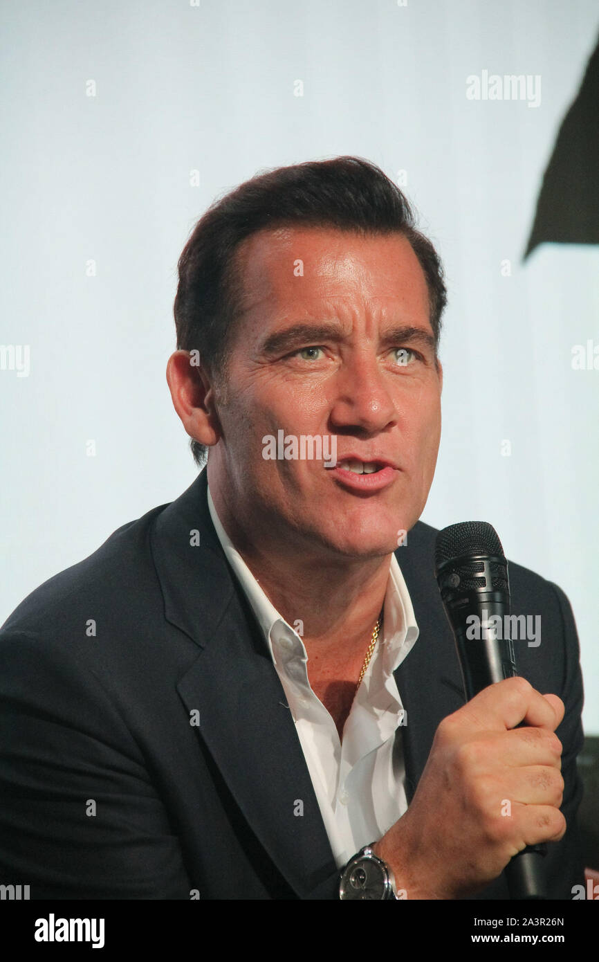 Clive Owen 10/04/2019 'Gemini Man' conférence de presse tenue à l'espace YouTube à Los Angeles, CA. Photo par I. Hasegawa / HNW/ PictureLux Banque D'Images