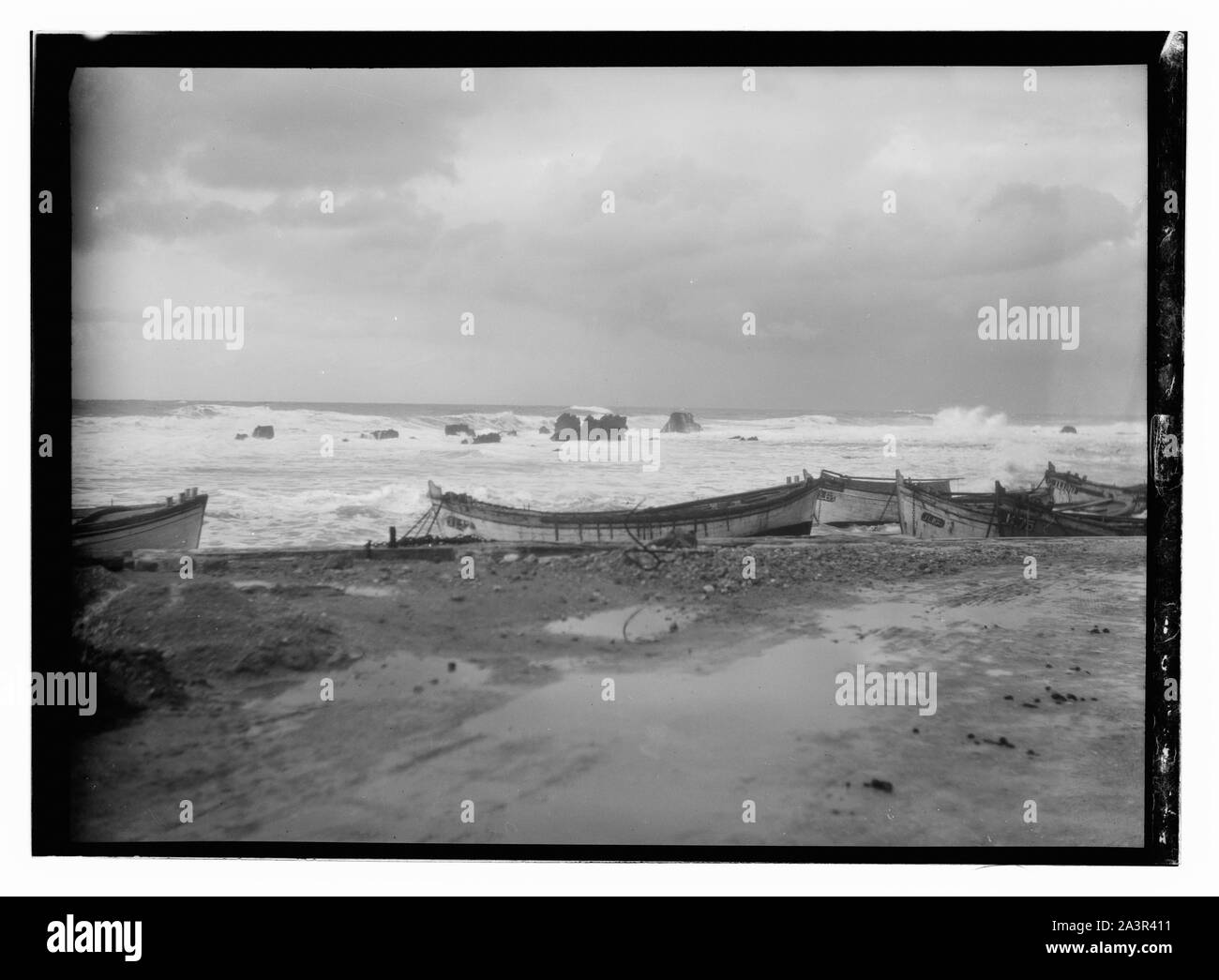 Storm à Jaffa Banque D'Images