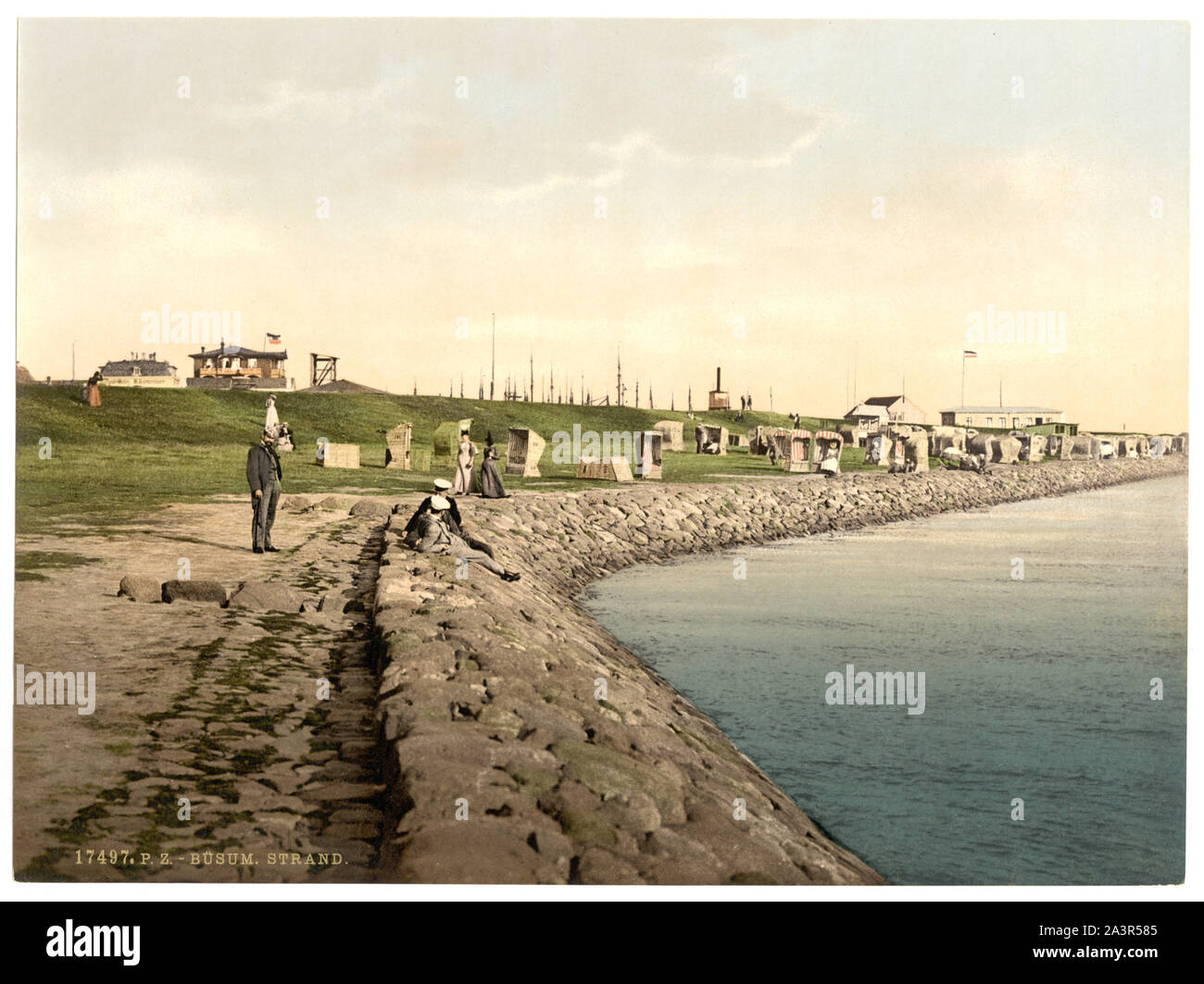 Strand, Busum, Schleswig-Holstein, Allemagne Banque D'Images