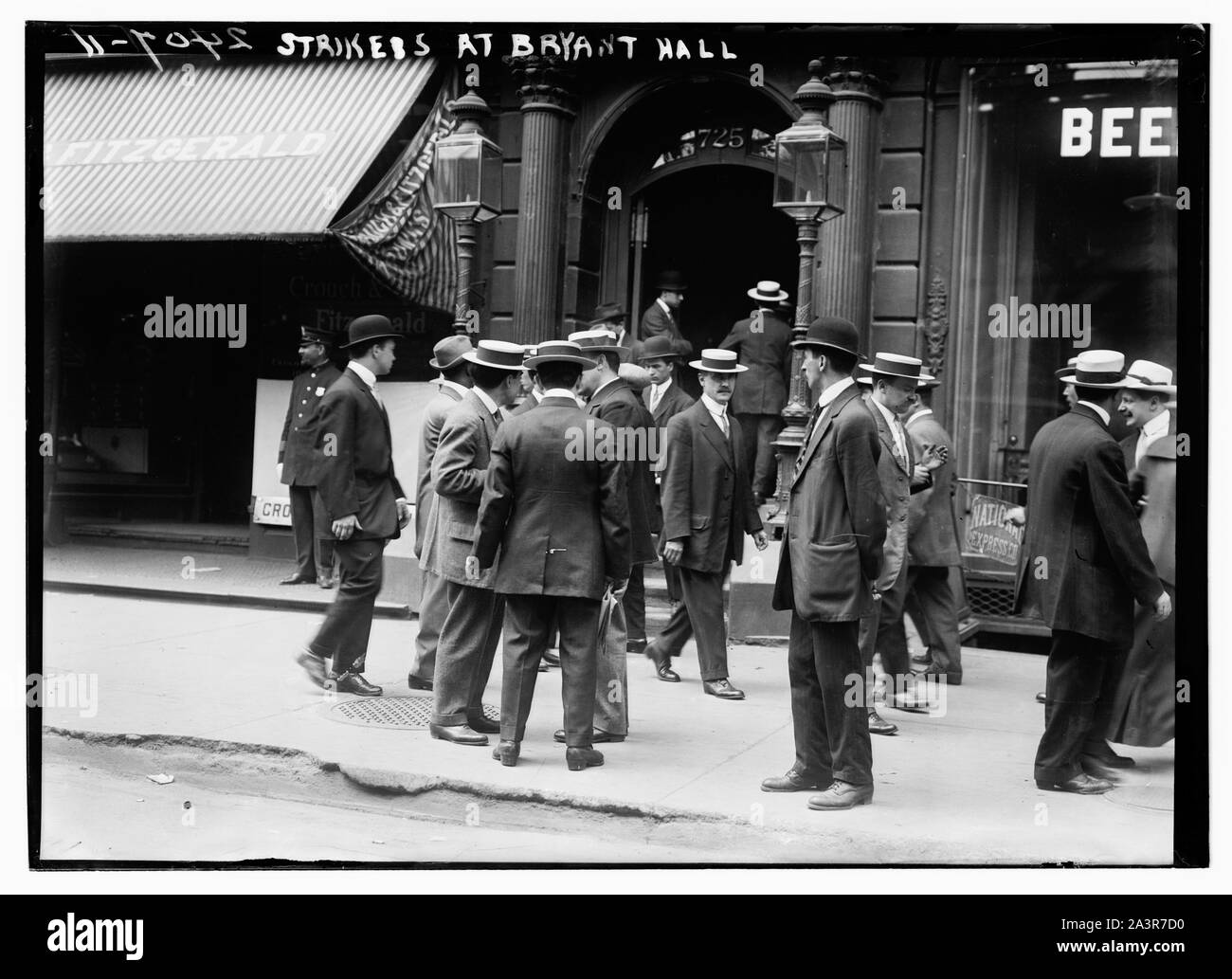 Grève à Bryant Hall Banque D'Images