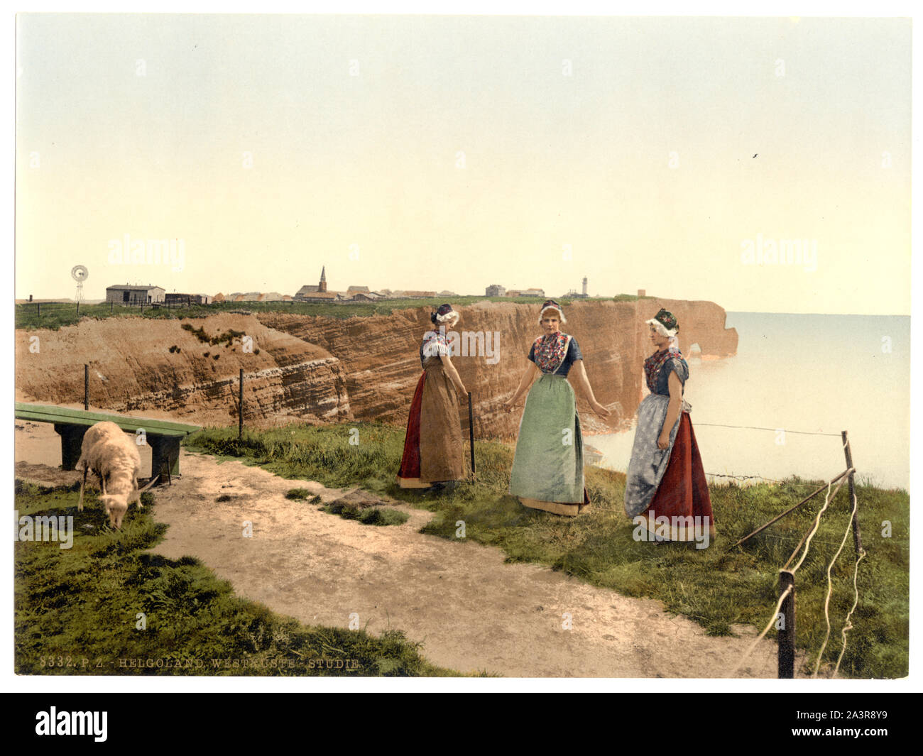 Étude de la côté ouest, Helgoland, Allemagne Banque D'Images
