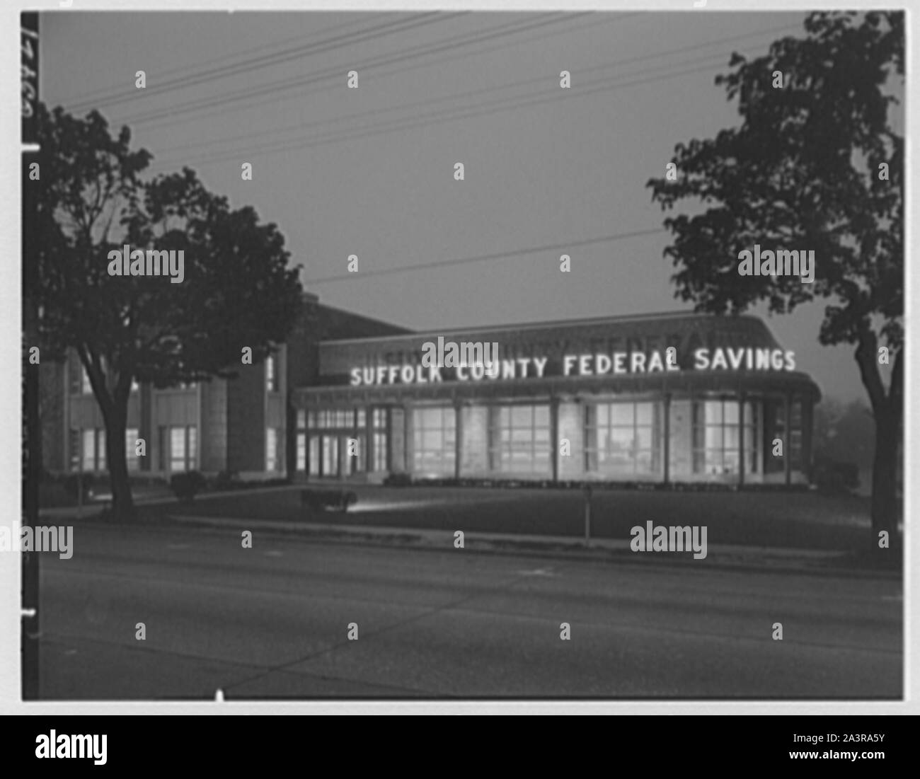 Le Comté de Suffolk Federal Savings, Babylone, Long Island. Banque D'Images