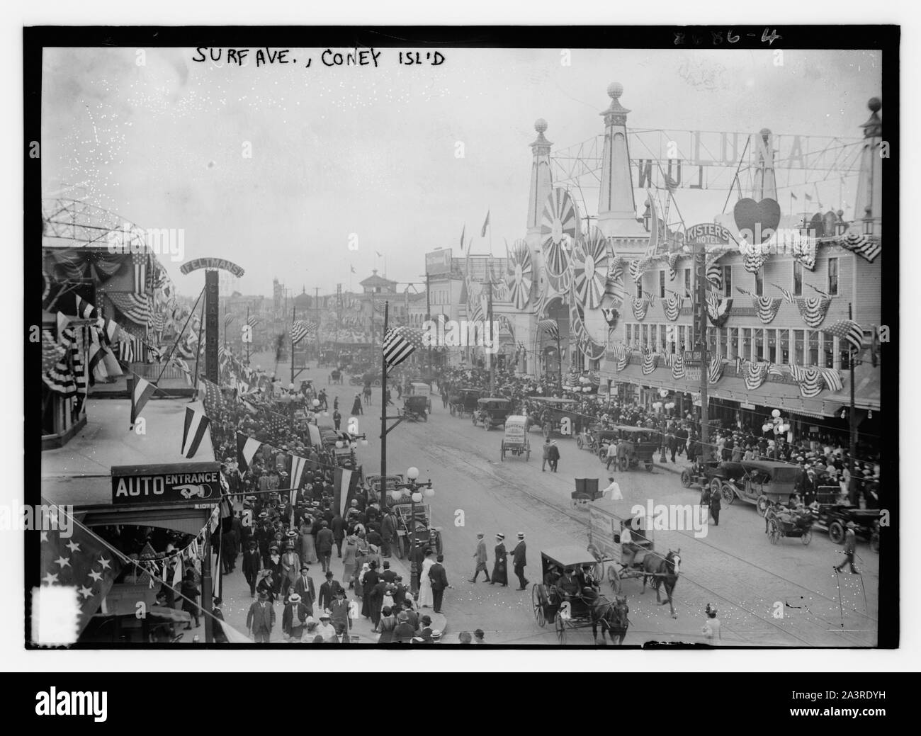 Avenue de Surf - Coney Isl. Banque D'Images