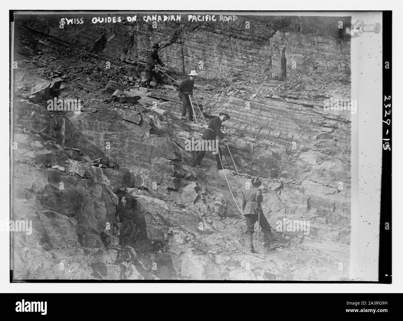 Guides suisses sur le Canadien Pacifique. Banque D'Images