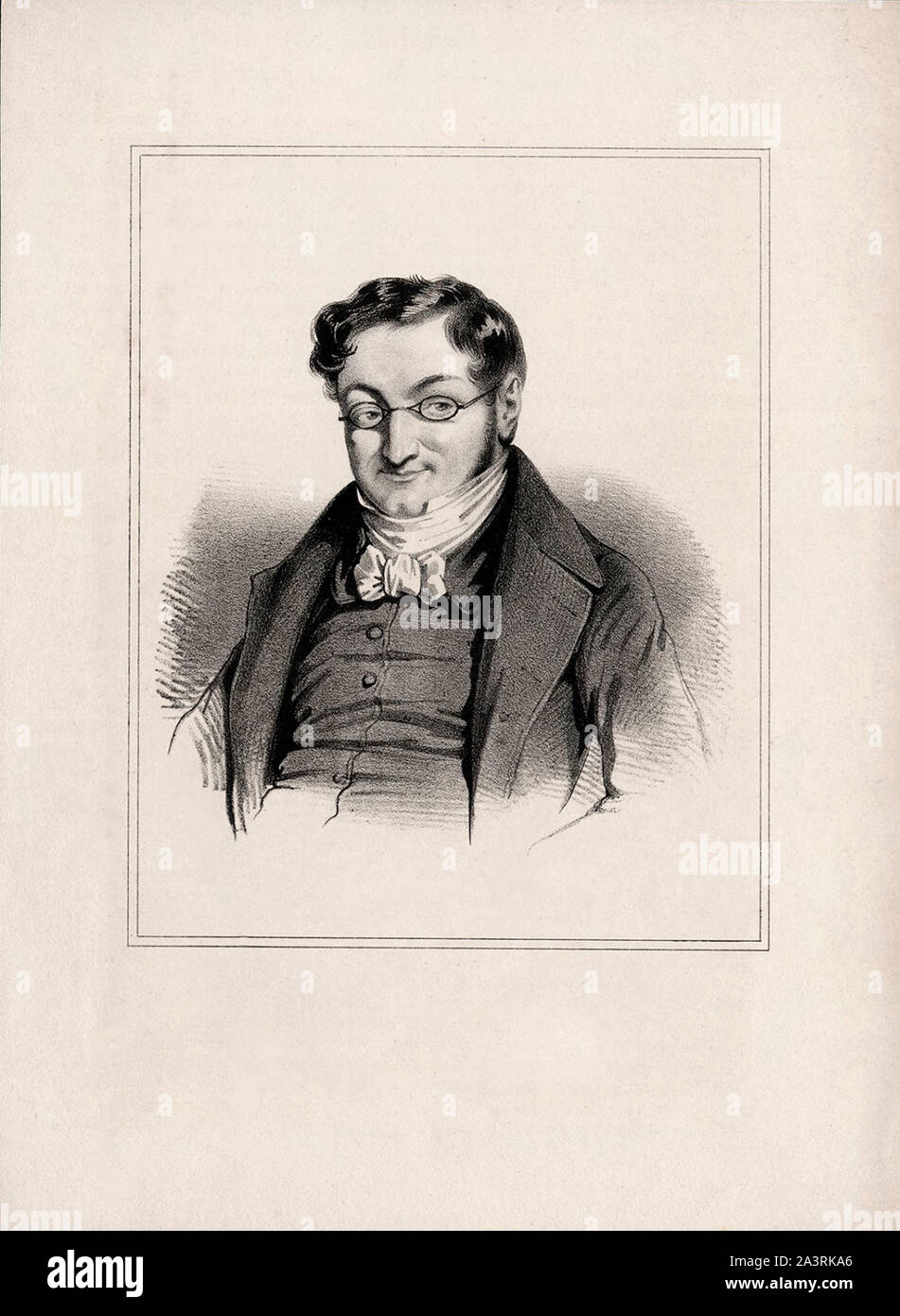 Adolphe Thiers (1797 - 1877) était un historien et homme politique français. Il est le second élu président de la France, et le premier président de la Français Banque D'Images